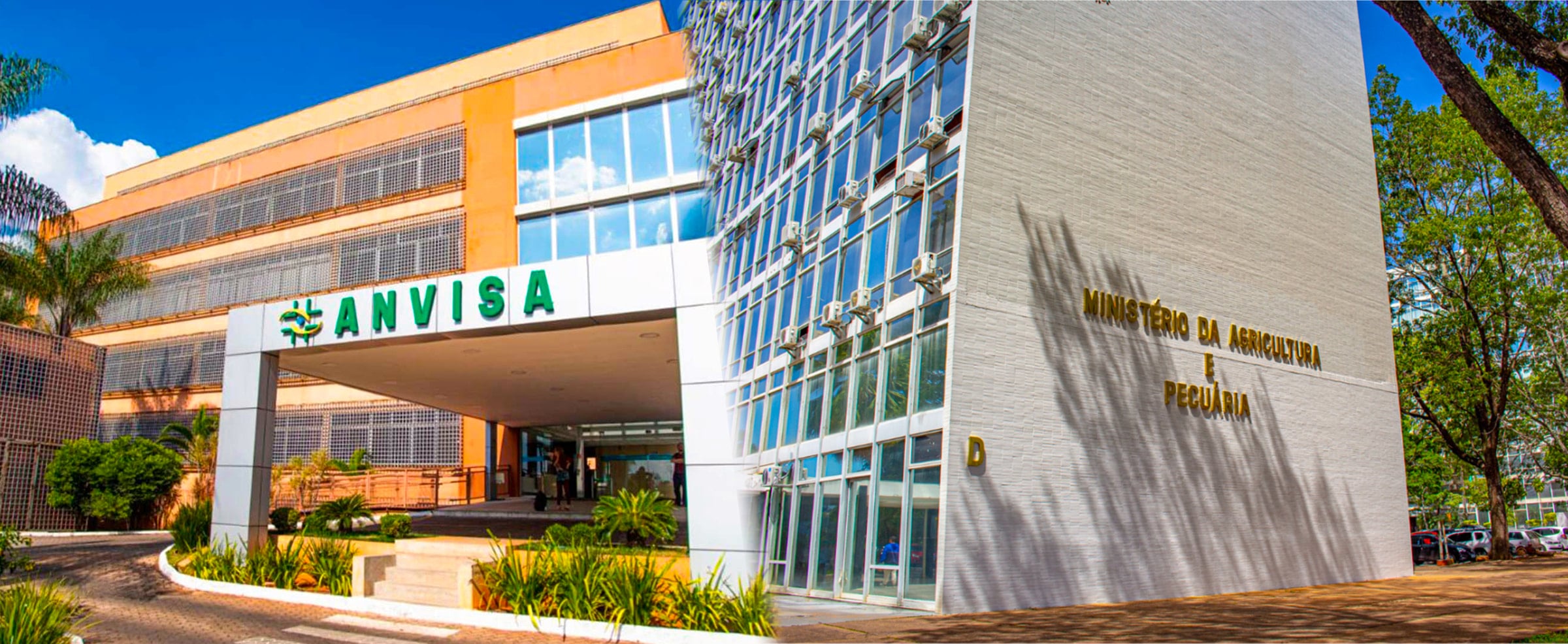 Sedes da Anvisa e do Ministério da Agricultura e Pecuária, em Brasília